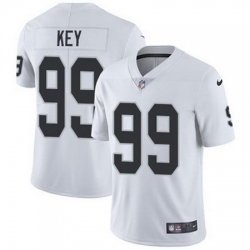 Nike Raiders #99 Arden Key White Mens Stitched NFL Vapor Untouchable Limited Jersey