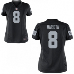 Women Raiders  8 Marcus Mariota Black Vapor Limited Jersey