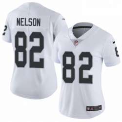 Womens Nike Oakland Raiders 82 Jordy Nelson White Vapor Untouchable Elite Player NFL Jersey