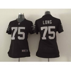 nike women nfl jerseys oakland raiders 75 long black[nike][long]