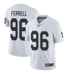 Raiders 96 Clelin Ferrell White Youth Stitched Football Vapor Untouchable Limited Jersey