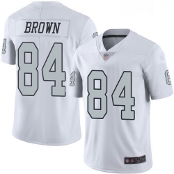 Youth Antonio Brown Limited White Jersey Oakland Raiders Football 84 Jersey Rush Vapor Untouchabel Jersey