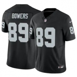 Youth Las Vegas Raiders 89 Brock Bowers Black 2024 Vapor Stitched Football Jersey