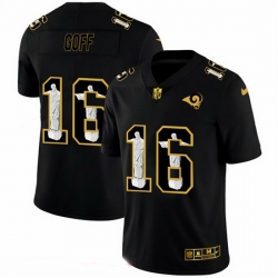 Los Angeles Rams 16 Jared Goff Men Nike Carbon Black Vapor Cristo Redentor Limited NFL Jersey