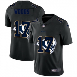 Los Angeles Rams 17 Robert Woods Men Nike Team Logo Dual Overlap Limited NFL Jersey Black