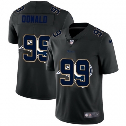 Los Angeles Rams 99 Aaron Donald Men Nike Team Logo Dual Overlap Limited NFL Jersey Black