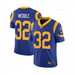 Men Los Angeles Rams 32 Eric Weddle Royal Blue Alternate Vapor Untouchable Limited Player Football Jersey