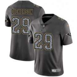 Men Nike Los Angeles Rams 29 Eric Dickerson Gray Static Vapor Untouchable Limited NFL Jersey