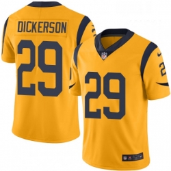 Men Nike Los Angeles Rams 29 Eric Dickerson Limited Gold Rush Vapor Untouchable NFL Jersey