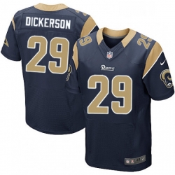 Men Nike Los Angeles Rams 29 Eric Dickerson Navy Blue Team Color Vapor Untouchable Elite Player NFL Jersey