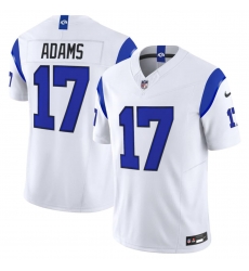 Men's Los Angeles Rams #17 Davante Adams White 2026 F.U.S.E. Vapor Limited Football Stitched Jersey Men's Los Angeles Rams #17 Davante Adams White 2026 F.U.S.E. Vapor Limited Football Stitched Jersey