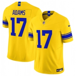 Men's Los Angeles Rams #17 Davante Adams Yellow 2026 F.U.S.E. Vapor Limited Football Stitched Jersey