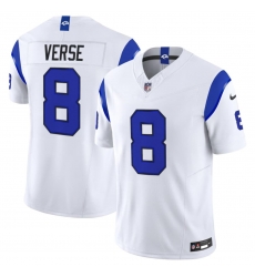 Men's Los Angeles Rams #8 Jared Verse White 2026 F.U.S.E. Vapor Limited Football Stitched Jersey Men's Los Angeles Rams #8 Jared Verse White 2026 F.U.S.E. Vapor Limited Football Stitched Jersey