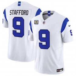 Men's Los Angeles Rams #9 Matthew Stafford White 2026 F.U.S.E. With 4- Star C Patch Vapor Limited Football Stitched Jersey