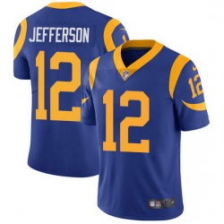 Nike Rams 12 Van Jefferson Royal Blue Alternate Men Stitched NFL Vapor Untouchable Limited Jersey