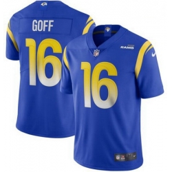 Nike Rams 16 Jared Goff Royal 2020 New Vapor Untouchable Limited Jersey