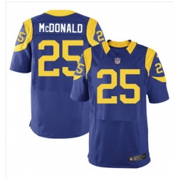 Nike Rams #25 T J McDonald Royal Blue Alternate Mens Stitched NFL Elite Jersey