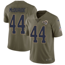 Nike Rams #44 Jacob McQuaide Olive Mens Stitched NFL Limited 2017 Salute to Service Jersey