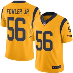 Nike Rams #56 Dante Fowler Jr Gold Men Stitched NFL Limited Rush Jersey