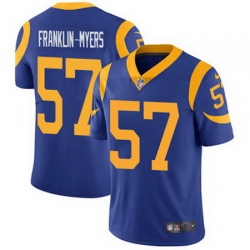 Nike Rams #57 John Franklin Myers Royal Blue Alternate Mens Stitched NFL Vapor Untouchable Limited Jersey