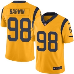 Nike Rams #98 Connor Barwin Gold Mens Stitched NFL Limited Rush Jersey