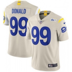 Nike Rams Aaron Donald 99  Bone 2020 New Vapor Untouchable Limited Jersey