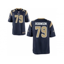 Nike St. Louis Rams 79 Greg Robinson Blue Elite NFL Jersey