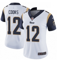 Womens Nike Los Angeles Rams 12 Brandin Cooks White Vapor Untouchable Elite Player NFL Jersey