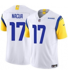 Youth Los Angeles Rams 17 Puka Nacua White 2023 F U S E Vapor Untouchable Limited Stitched Jersey