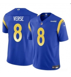 Youth Los Angeles Rams 8 Jared Verse Blue 2024 Draft F U S E Vapor Untouchable Stitched Football Jersey