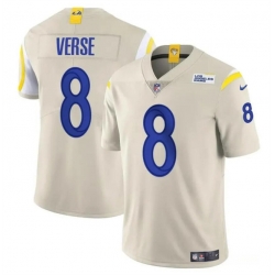 Youth Los Angeles Rams 8 Jared Verse Bone 2024 Draft Vapor Untouchable Stitched Football Jersey