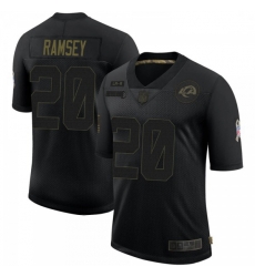 Youth Los Angeles Rams Jalen Ramsey Jalen ey 2020 Salute To Service Jersey Black Limited