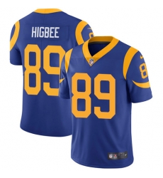 Youth Nike Rams #89 Tyler Higbee Royal Blue Alternate Stitched NFL Vapor Untouchable Limited Jersey