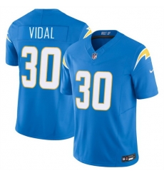 Men Los Angeles Chargers 30 Kimani Vidal Blue 2025 F U S E Vapor Limited Stitched Football Jersey Men Los Angeles Chargers 30 Kimani Vidal Blue 2025 F U S E Vapor Limited Stitched Football Jersey