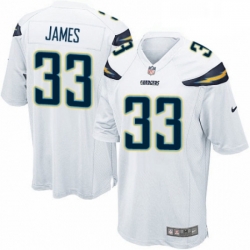 Men Nike Los Angeles Chargers 33 Derwin James Game White NFL Jersey