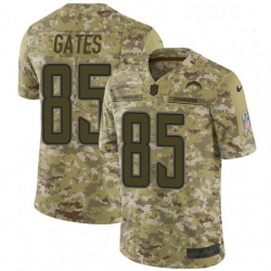 Men Nike Los Angeles Chargers 85 Antonio Gates Limited Camo 2018 Salute to Service NFL Jersey