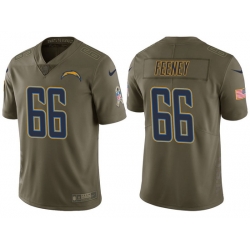 Mens Chargers dan feeney olive 2017 salute to service jersey