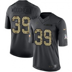 Nike Chargers #39 Danny Woodhead Black Mens Stitched NFL Limited 2016 Salute to Service Jersey