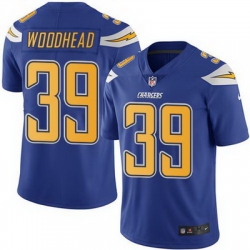 Nike Chargers #39 Danny Woodhead Electric Blue Mens Stitched NFL Limited Rush Jersey