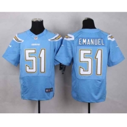 nike nfl jerseys san diego chargers 51 emanuel lt.blue[Elite][emanuel]