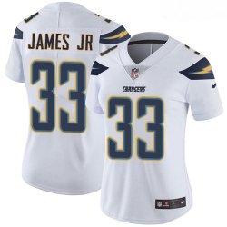 Chargers #33 Derwin James Jr White Women Stitched Football Vapor Untouchable Limited Jersey