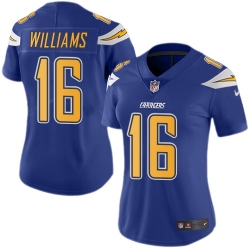 Nike Chargers #16 Tyrell Williams Electric Blue Womens Stitched NFL Limited Rush Jersey