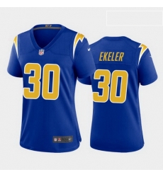 Women Nike Los Angels Chargers 30 Austin Ekeler Blue Vapor 2nd AlternateLimited Jersey