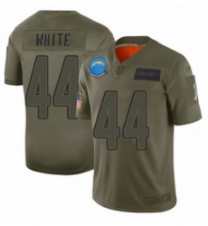 Womens Los Angeles Chargers 44 Kyzir White Limited Camo 2019 Salute to Service Football Jersey