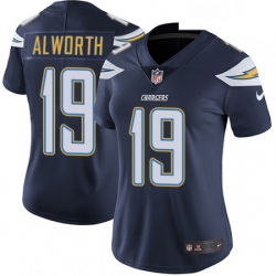 Womens Nike Los Angeles Chargers 19 Lance Alworth Navy Blue Team Color Vapor Untouchable Limited Player NFL Jersey