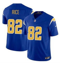 Youth Los Angeles Chargers 82 Brenden Rice Royal 2024 Draft F U S E Vapor Limited Stitched Football Jersey