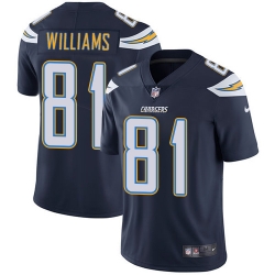 Youth Nike Chargers #81 Mike Williams Navy Blue Team Color Stitched NFL Vapor Untouchable Limited Jersey