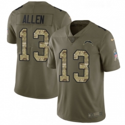 Youth Nike Los Angeles Chargers 13 Keenan Allen Limited OliveCamo 2017 Salute to Service NFL Jersey