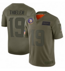 Men Minnesota Vikings 19 Adam Thielen Limited Camo 2019 Salute to Service Football Jersey