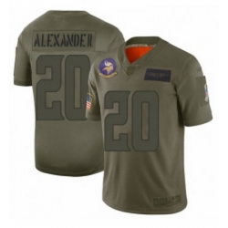 Men Minnesota Vikings 20 Mackensie Alexander Limited Camo 2019 Salute to Service Football Jersey